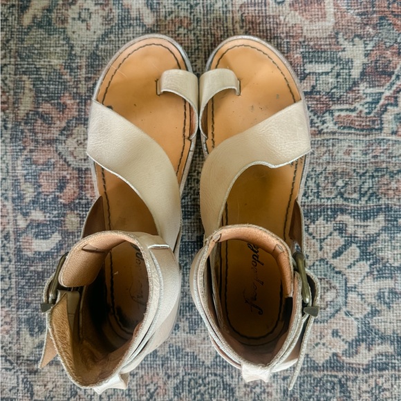 Free People Vale Boot Sandals 8.5 Tan - Picture 2 of 4